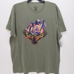 NWT The‎ Black Crowes Graphic Band Tee T-Shirt Wrangler Olive Green Size 2XL